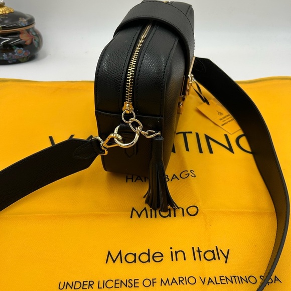 Women's Valentino by Mario Babette bonbon Leather Crossbody bag made in Italy - Picture 3 of 16